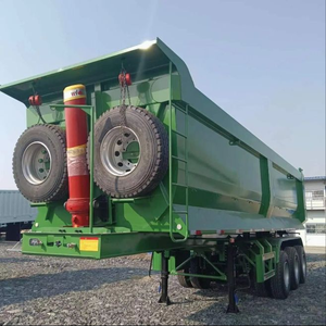 Semi-remorque benne basculante haute performance en acier, 4 essieux, pour l'Afrique, avec roulements robustes, capacité de charge de 42 m³ >30 000 kg, idéale pour les chantiers de construction - Product Image 1