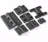 Charnières de porte en Nylon noir d'usine chinoise charnière en plastique pour 2020 3030 4040 4545 profilé en aluminium