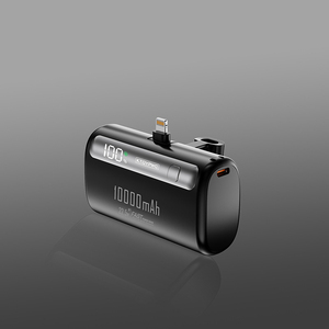 Batterie externe portable étanche à chargement sans fil transfrontalier avec câble intégré et support, charge rapide pour l'extérieur, 10000 mAh - Product Image 3