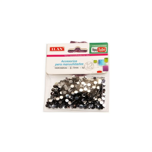 Strass Ilan 5 mm neri 8G per progetti artigianali - Product Image 2