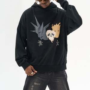 Sudadera con Capucha Extra Grande Personalizada de 420 g/m²/500 g/m², 100 % Algodón, para Otoño, para Hombre - Product Image 1