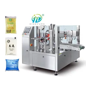 Pouch Packaging Machine Pre-made Bag Juice Milk Liquid Stand Up Pouch Filling Machine