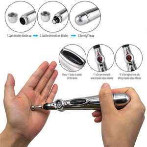 Pistolet de massage électrique à intensité réglable avec contrôle de la durée, physiothérapie infrarouge et affichage LED, masseur corporel, stylo d'<span class=keywords><strong>acupuncture</strong></span> - Product Image 6