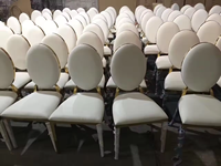 Chaises d'Événement Empilables en Acier Inoxydable Or pour Mariages et Événements (Vente en Gros)