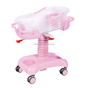 Newborn Care Hospital Furniture Bassinet <strong>Bed</strong> and Baby Transfer <strong>Cart</strong> <strong>Plastic</strong> Baby Cot for Hospital Use - Product Image 1