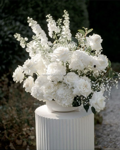 Centrotavola Floreale <span class=keywords><strong>in</strong></span> Seta 2026 di Tendenza, Sfera di <span class=keywords><strong>Fiori</strong></span> Artificiali Verdi e Bianchi per Matrimoni, Feste ed Eventi - Product Image 5