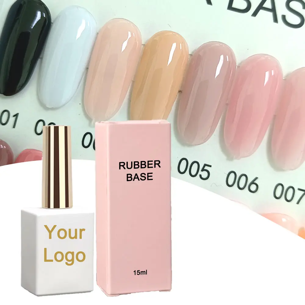 Professional Nail Beauty Products Branding Supplier China Wholesale Box Package Rubber Base Gel Nail Polish 2024
