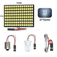 Lampe de panneau de voiture Lampes de salle de lecture Auto Intérieur Dome Trunk Lamp Door Bulb pour T10 LED 2835 120SMD Super Bright White