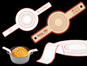 Tapis de cuisson en silicone <span class=keywords><strong>Konbo</strong></span> 52,5*21,5 CM pour friteuse à air, double poignée, résistant au four, antiadhésif, lavable au lave-vaisselle, réutilisable et pliable - Product Image 3