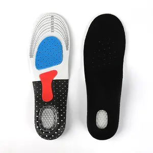 男女通用硅胶运动鞋垫矫形足弓支撑鞋垫，用于步行跑步和徒步旅行运动和舒适坐垫插件