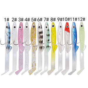 Esca Pesca pesce <span class=keywords><strong>anguilla</strong></span> esca bianca blu morbida con gancio 8cm 2.3g pesce <span class=keywords><strong>anguilla</strong></span> esca <span class=keywords><strong>artificiale</strong></span> Pesca Leurre - Product Image 3