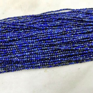 Wholesale Natrual Smooth Gemstone 2MM 3MM <strong>Lapis</strong> Faceted Loose Stone <strong>Beads</strong> for Jewelry Making - Product Image 1