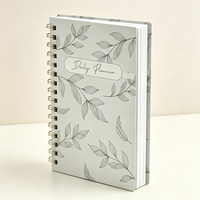 Carnet de planification quotidienne A5 haut de gamme à spirale, couverture rigide, plusieurs options de couleurs, pages intérieures personnalisables pour le bureau et la vie quotidienne
