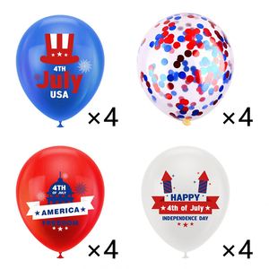 18Pcs/Bag 12 Inch America Independent Day <b>Decoration</b> 4Th of July <b>Balloon</b> Festival Latex Usa Party Supplies - Product Image 5
