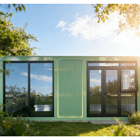 Maison conteneur extensible à 2 étages - Conception à double aile pour logement de campement multi-niveaux