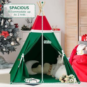 Tente de jeu pour enfants en polyester doux pour filles, petite tente de jeu pour dormir, tente <span class=keywords><strong>tipi</strong></span> pour les jeux d'enfants, vente en gros pour Noël - Product Image 4