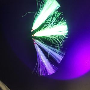 Alpha Fishing Bucktail Teasers Cheveux de cerf <span class=keywords><strong>Fluke</strong></span> Rig Lure Hook Tinsel Flasher Tube Slider Sea Bass <span class=keywords><strong>Fluke</strong></span> Fishing Lure - Product Image 6