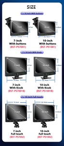 مشغل دي في دي وراديو للسيارة من بوس ستار وينس يونيفرسال بشاشة لمس IPS مقاس 7/10 بوصة شاشة ملاحة بصورة للسيارة - Product Image 2