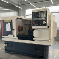 Tour CNC multifonctionnel à broche unique robuste CK6140, machine de tournage horizontale à banc plat avec système de commande CNC