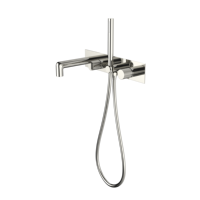 Robinet de baignoire mural classique en laiton avec double fonction, anti-corrosion, garantie 5 ans
