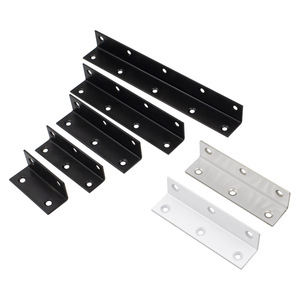 Support d'angle en acier inoxydable Denite, fixation à 90 degrés, connecteur de renforcement long pour quincaillerie de meubles - Product Image 3