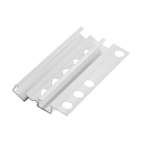 Profilé de nez de marche en aluminium antidérapant, protection de bord de marche en aluminium extrudé, trou hexagonal pour escaliers en bois ou en carrelage