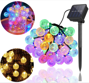 Kanlong 크리스마스 장식 용품 야외 방수 6.5M 30 LED 전구 휴일 태양 거품 문자열 빛 - Product Image 3