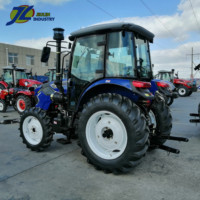 Tracteur à roues 4x4 robuste de 70 CV avec moteur et boîte de vitesses, haute productivité, herse à disques, fabriqué en Chine, vente chaude