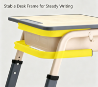 Meubles d'école primaire réglables en hauteur, ensemble bureau et chaise pour élèves, mobilier de classe pour enfants, tables et chaises d'école