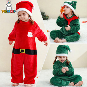 Kids <strong>Onesie</strong> Pajamas Toddler Long Sleeve Hooded Christmas Print Soft Warm Mengqili OEM ODM Custom Logo - Product Image 2