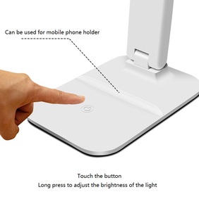 Hot Sale LED Modern Rectangle Touch Control Dimmable Eye <b>Foldable</b> <b>Desk</b> Lamp Reading Office Study - Product Image 3