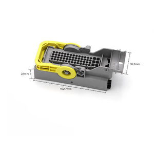 Conector de enchufe Dcu impermeable de 62 pines para automóviles, plástico amarillo y gris, macho y hembra, 102,7 mm de longitud, Ip20 - Product Image 1