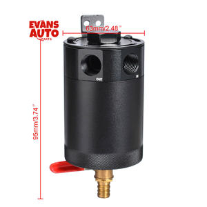 Universal <span class=keywords><strong>2</strong></span>-Port Oil Catch Pode Reservatório Desconcertante Com Válvula De Dreno Respiro Oil Catch Tank - Product Image 5
