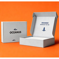 Caja de Embalaje de Papel Corrugado Personalizada, Impresa por Ambos Lados, Extra Resistente, Reciclable, con Tira de Desgarre para Envíos de Comercio Electrónico