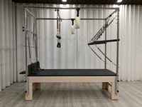 Cama de Pilates Reformer de Madera de Arce Sólida Personalizada para Yoga y Pilates, Reformer de Pilates de Madera de Arce para Uso Doméstico