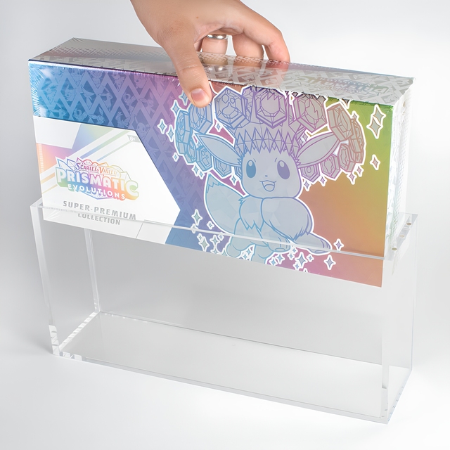 Clear Magnetic Acrylic SPC Game Box, Premium Portable Display Case for Game Cards, Trading Cards and Collectibles
