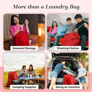 <b>Extra</b> <b>Large</b> Laundry <b>Bag</b> 30"x40" Drawstring Dirty Clothes <b>Bag</b> Travel Laundry <b>Bags</b> Fit a Laundry Basket - Product Image 5