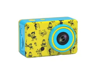 Цифровая камера для детей, водонепроницаемая селфи-камера для детей, многофункциональная реальная фотокамера с пряжкой для детских подарков