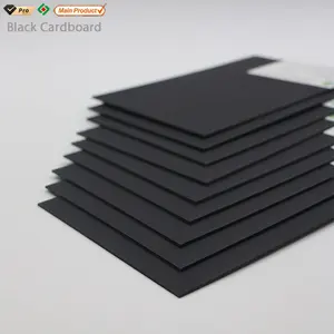 Stiff black chipboard and cardboard 80GSM paper virgin black cardboard rolling paper