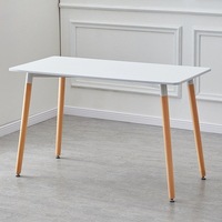 Meubles de cuisine de restaurant nordique bon marché, tables et chaises de salle à manger modernes en plastique MDF avec 2/3/4 chaises pour salle à manger
