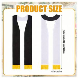 Wholesale Cheap Price New Product Personalized Logo Polyester Fabric Double Sided Advertising Custom <b>Sash</b> Scarf with Tassels - Product Image 2