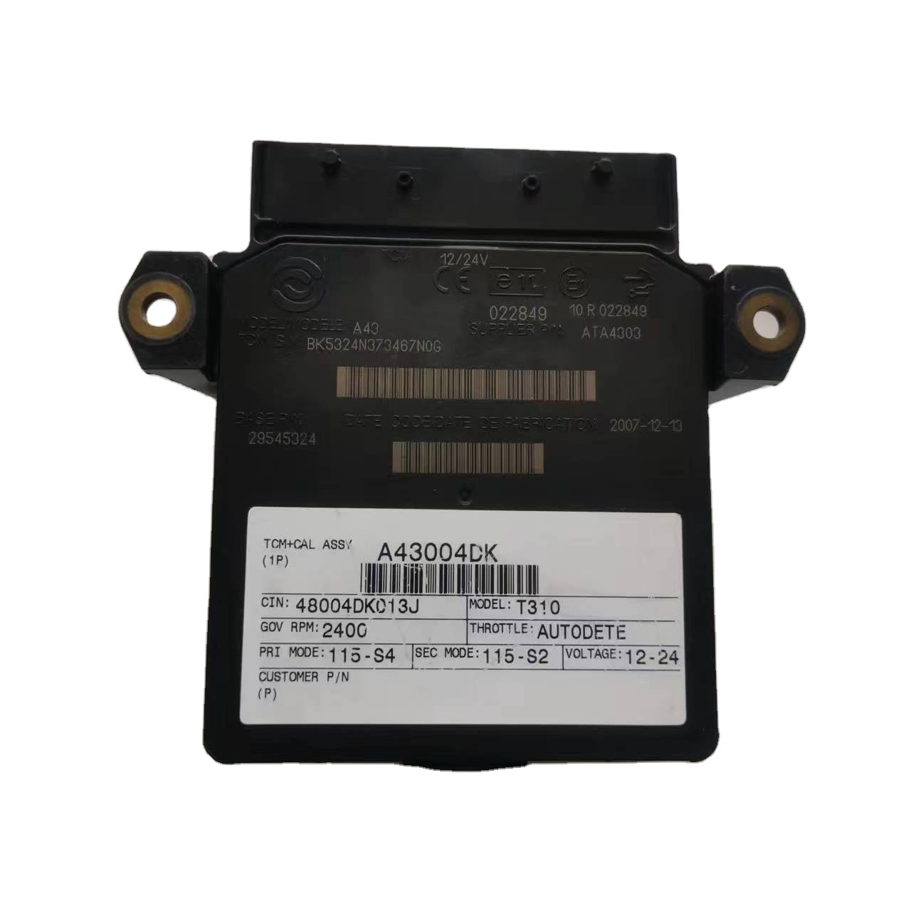 B　0324 Alison Transmission A43 TCM Control Module 29545324