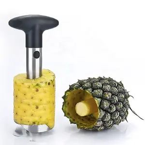 Popular cheap kitchen tools stainless steel manual fruit pineapple corer cutter slicer peeler