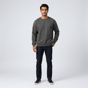 Sudaderas con Capucha Personalizadas al por Mayor FINER THREADS, Corte Regular, 100% Algodón, Invierno, Estilo Urbano Vintage con Cierre para Hombre - Product Image 1