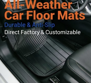 Alfombrillas Universales para Auto Civic <span class=keywords><strong>Carnival</strong></span> de PVC, 4 Piezas, Impermeables, Resistentes al Calor, Antideslizantes, para Todas las Estaciones, Sedán y SUV - Product Image 1