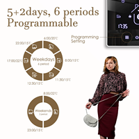 Beok TGR85-WP tactile écran numérique système de contrôle de la température maison Thermostat interrupteur intelligent Tuya contrôle température chauffage le