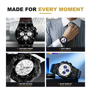 Montre de luxe personnalisée OEM/ODM avec logo, bracelet en acier inoxydable, cadran minimaliste, montre d'affaires, boîtier unique, montre à quartz - Product Image 5