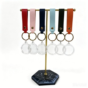 <span class=keywords><strong>Porte</strong></span>-clés <span class=keywords><strong>photo</strong></span> rond en acrylique de haute qualité avec sangle en cuir PU personnalisée, insert <span class=keywords><strong>photo</strong></span> transparent de 35 mm pour photomaton et cadeaux de mariage - Product Image 5