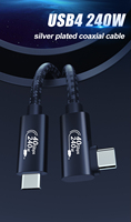 90 grados USB4 40Gbps 8K 60Hz Video para Thunderbolt 5/4 /3 MacBook Pro/Air, tableta, computadora portátil, iPhone 15/15 Pro/15 Max/15 Pro Max