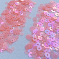 Paillettes Textiles Rondes Plates et Lâches de 3mm et 4mm pour Robes de Soirée, Broderies Françaises Élégantes, Tissus d'Ameublement et Couture